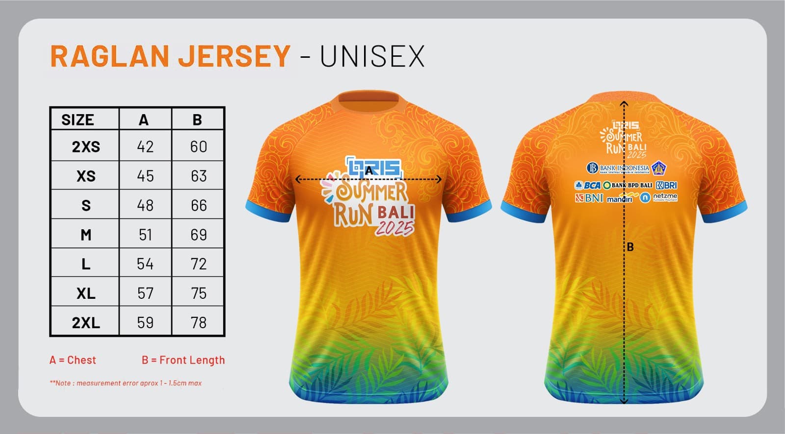 Koleksi merchandise QRIS Summer Run